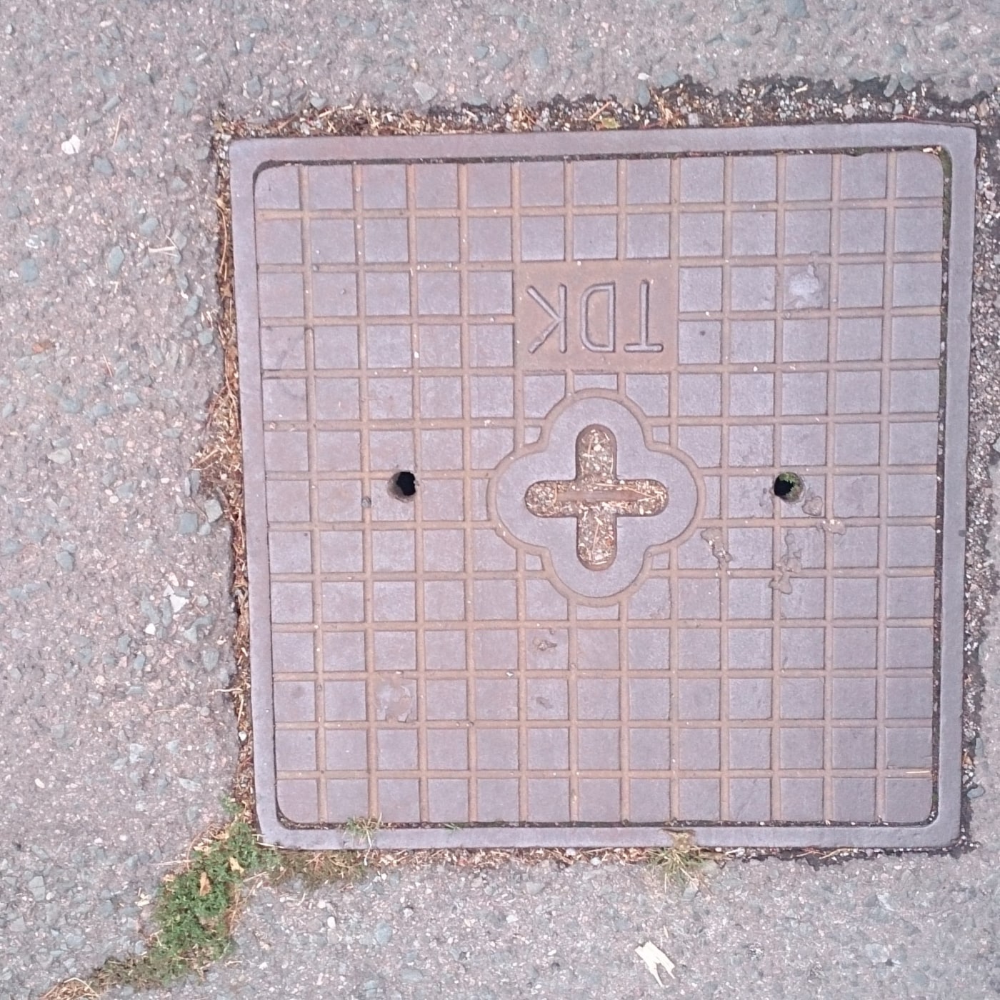 Mřížkový vzor malých čtverců pokrývá povrch tohoto exempláře, s centrálním čtyřlístkovým motivem, který by mohl naznačov in Hradec Králové, Czechia — CoverSpot