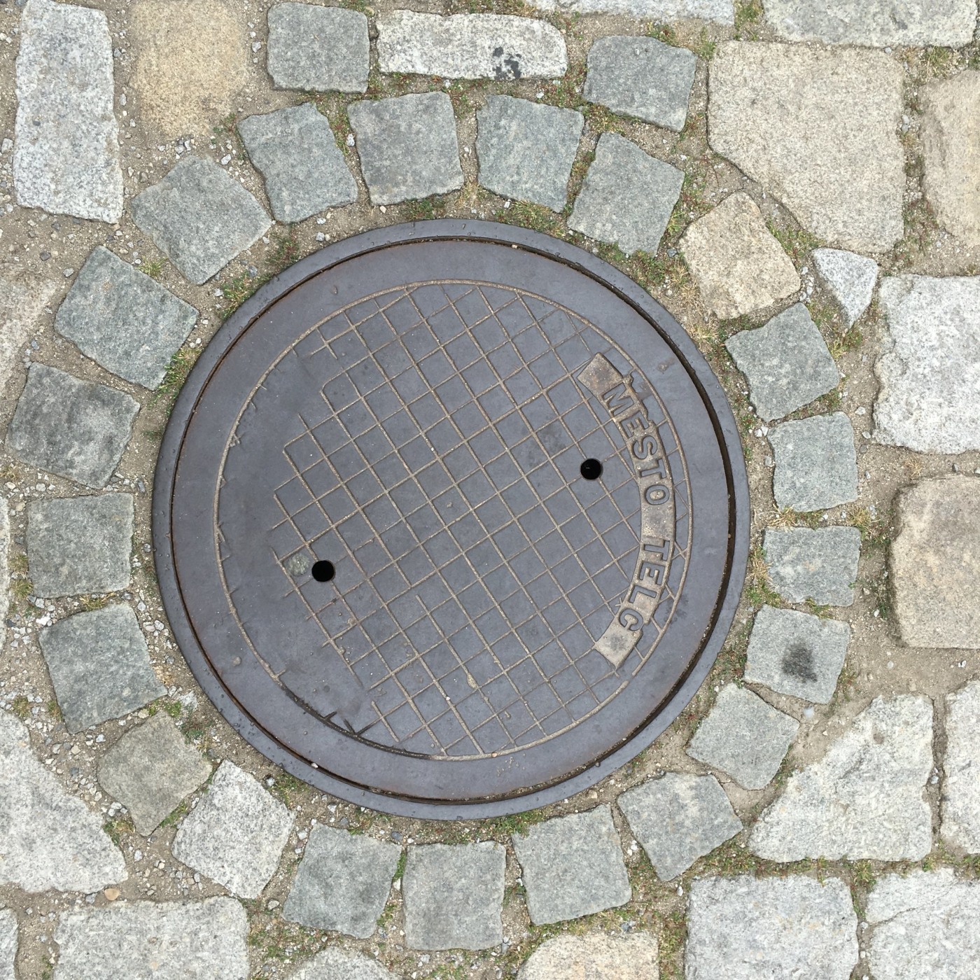 Centrální plocha tohoto exempláře je zdobena robustní mřížkou, která efektivně kombinuje trakci s odvodněním, což je det in Telč, Vysočina, Czechia — CoverSpot