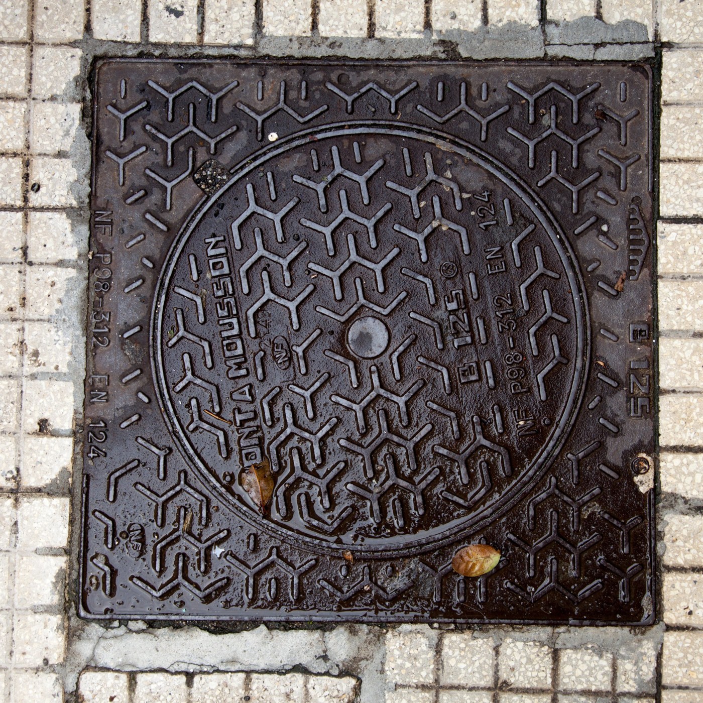 Geometrický vzor ve tvaru písmene Y, připomínající fraktální strukturu, zdobí tento pozoruhodný exemplář litinového pokl in Cefalù, Italy — CoverSpot