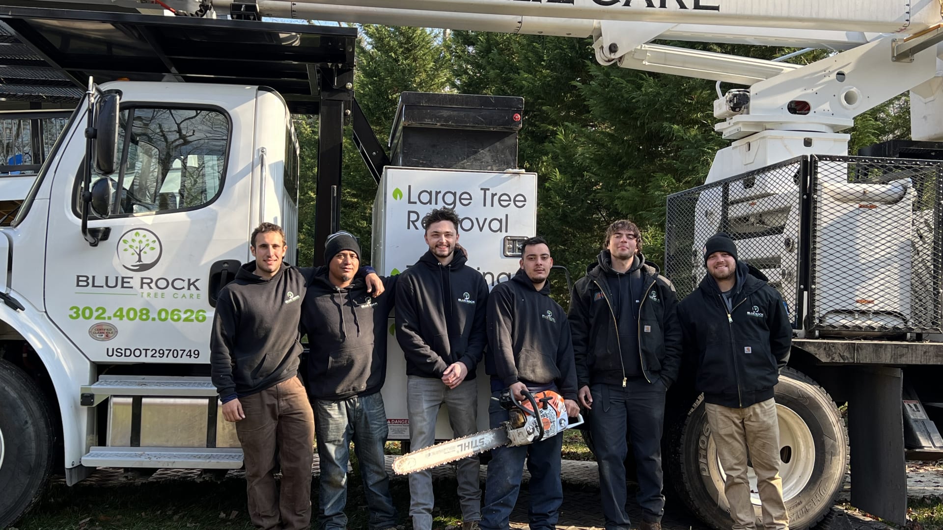Blue Rock Tree Care completed project