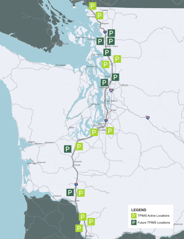WSDOT Deployment Locations Map
