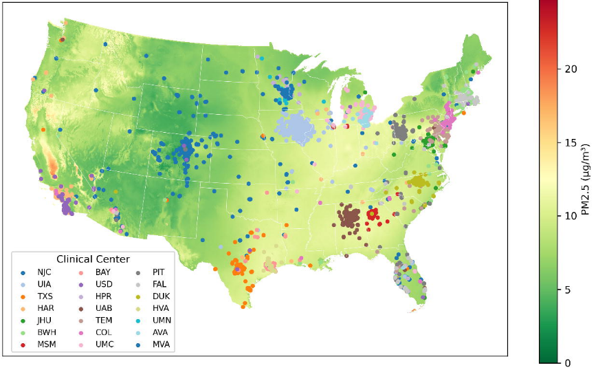 Respiratory Exacerbations Increase with Chronic PM
                  <sub>2.5</sub>
                  Exposure in Current and Former Smokers