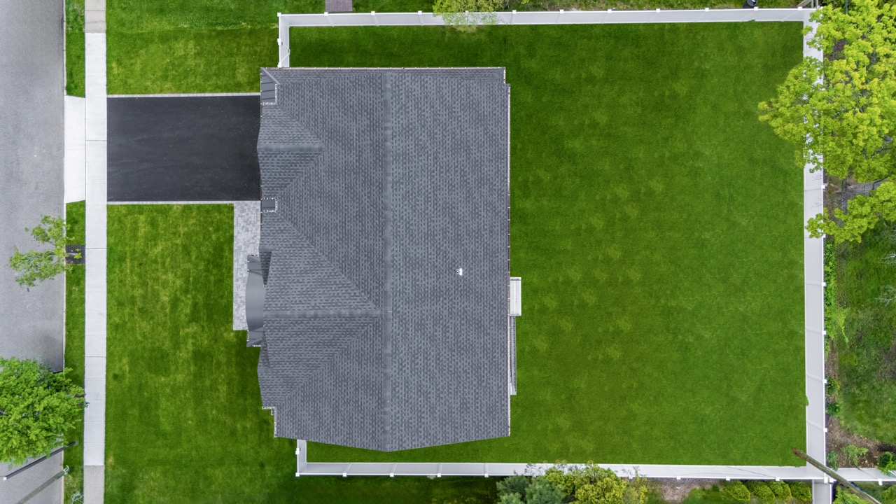 Overhead property shot