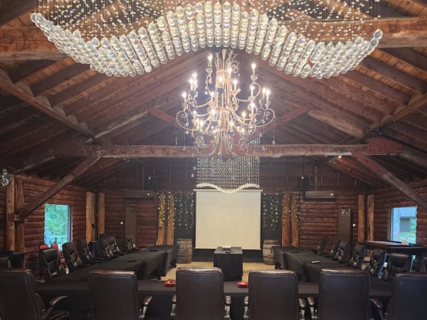 Corporate event setup