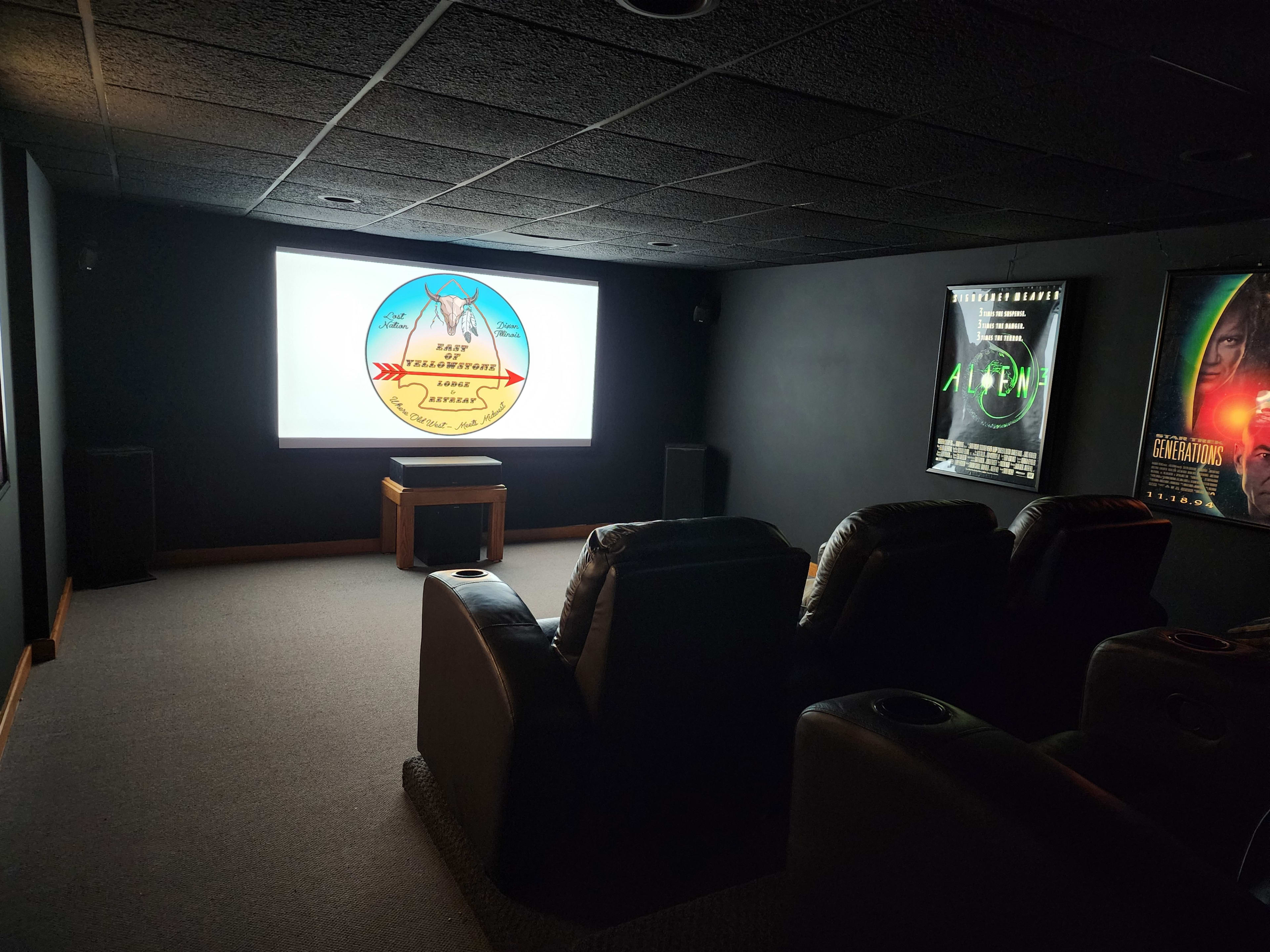 Theater Room entertainment area