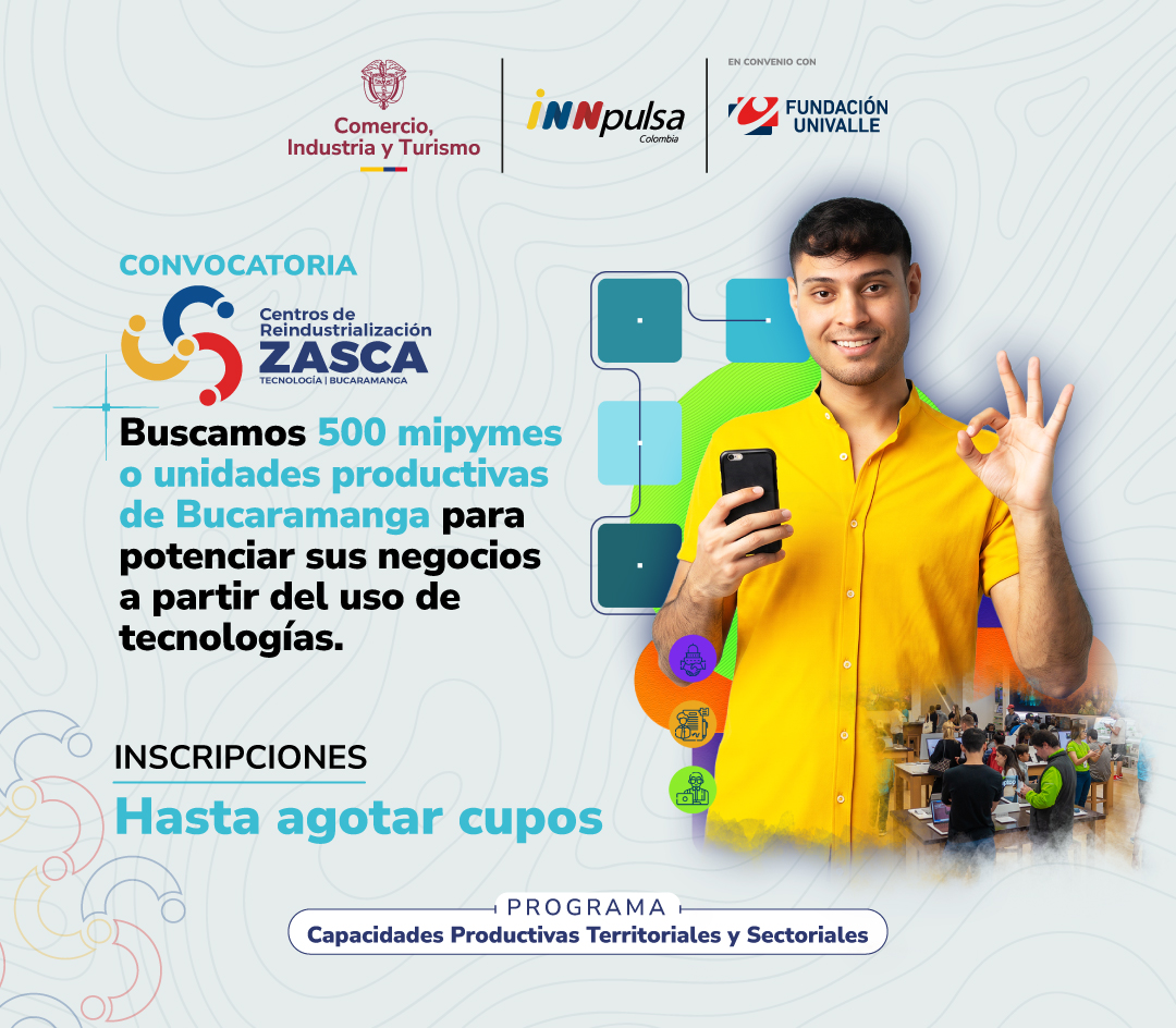 ZASCA TECNOLOGÍAS BUCARAMANGA 2026 | ¡INSCRÍBETE! 500 CUPOS DISPONIBLES-CPTS 