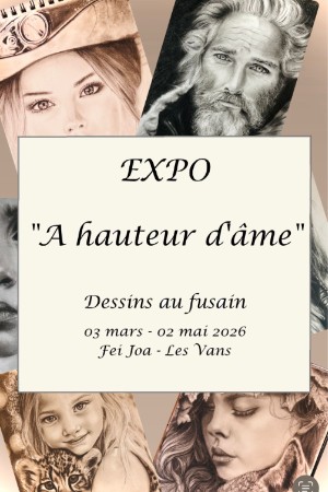 Exposition de dessins au fusain