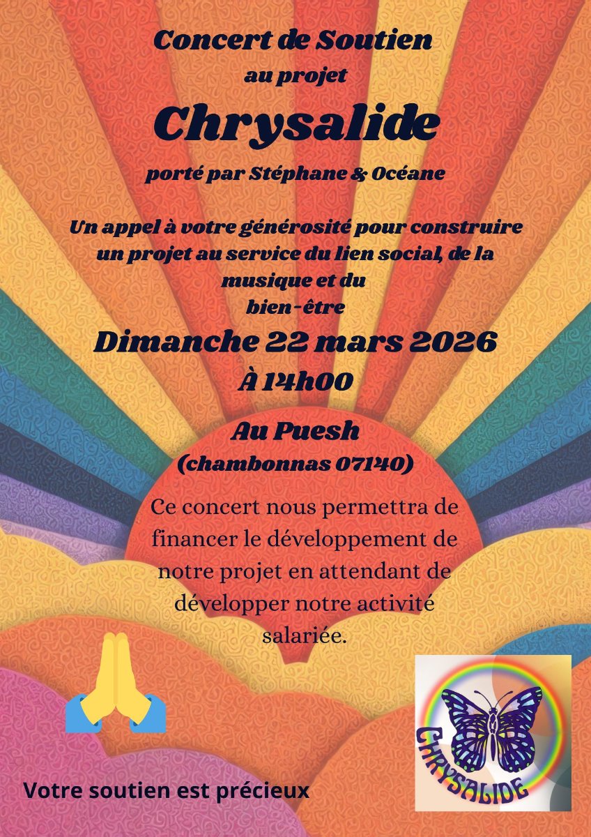 Concert de Soutien au projet Chrysalide