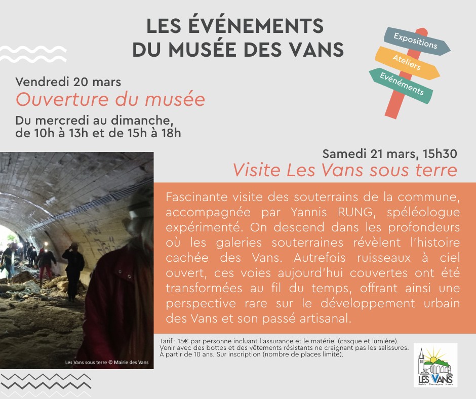 Visite Les Vans sous terre