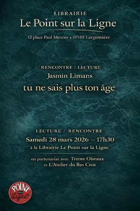 Rencontre / Lecture avec Jasmin Limans