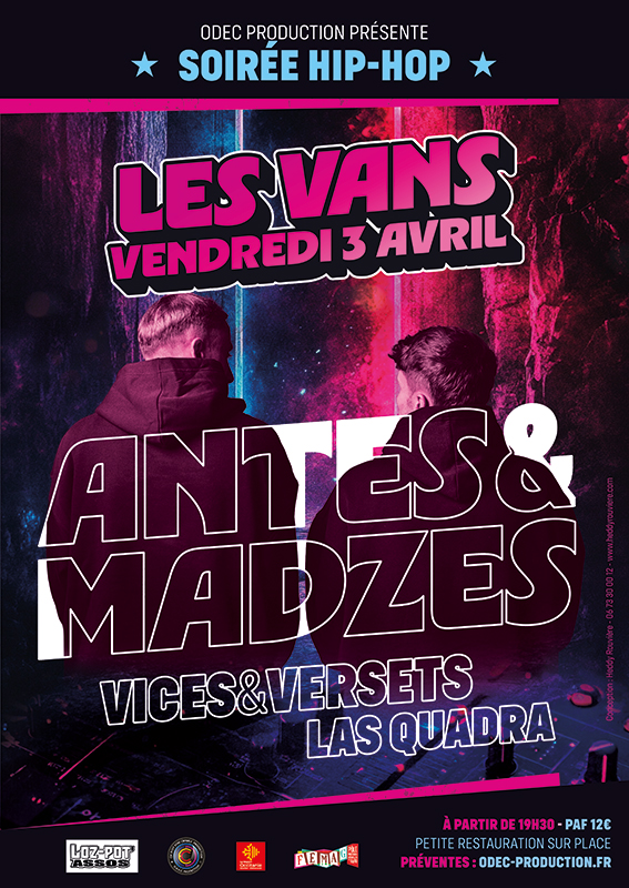 Soirée Hip-Hop avec Antes & Madzes