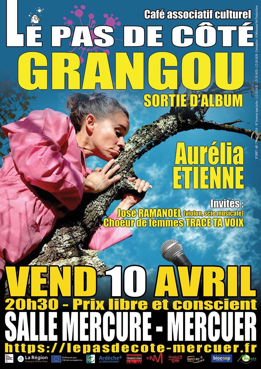 Concert pour la sortie d'album d'Aurélia ETIENNE : GRANGOU