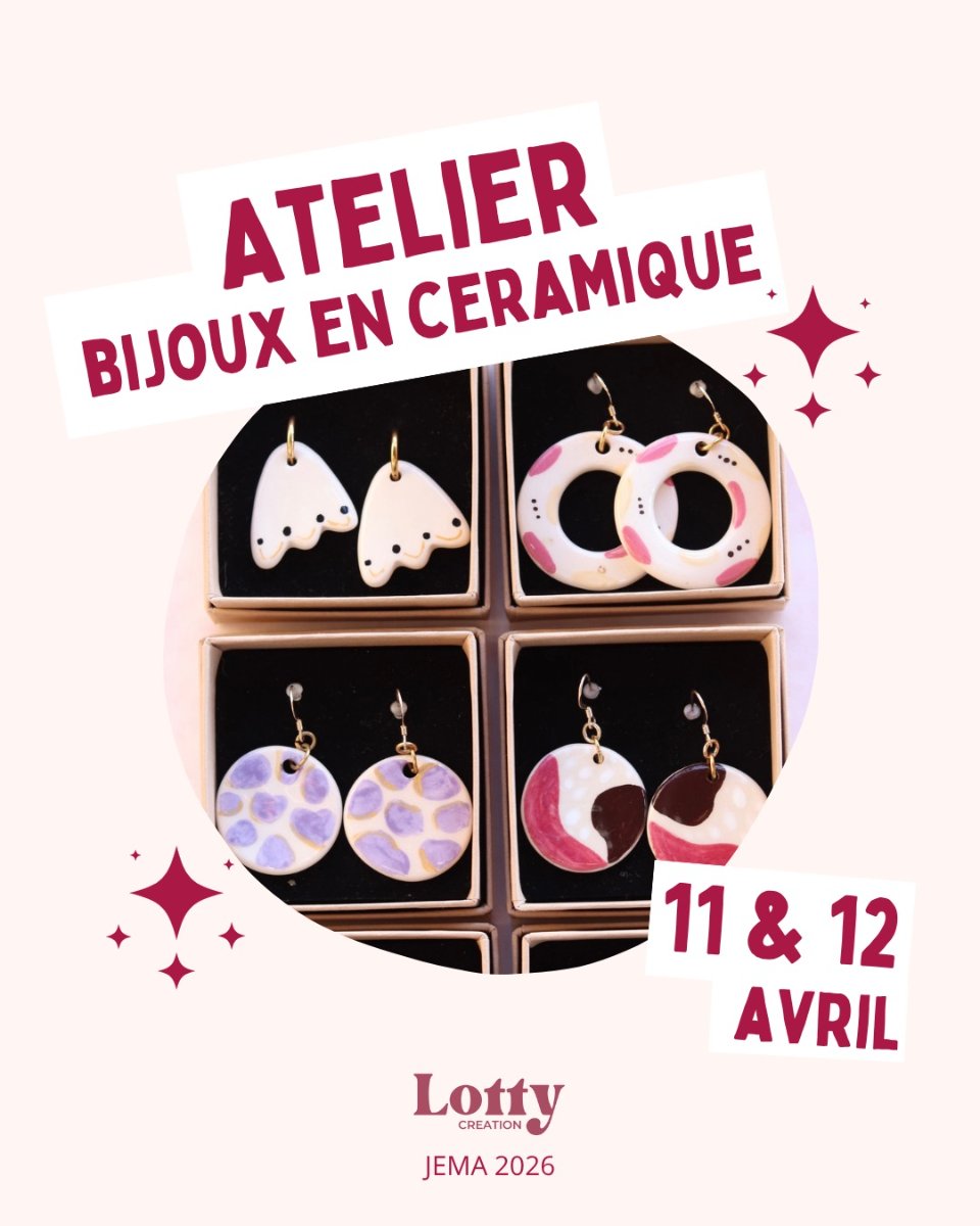 Atelier bijoux en céramique