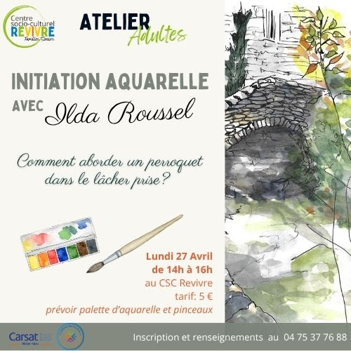 Initiation Aquarelle avec Ilda Roussel