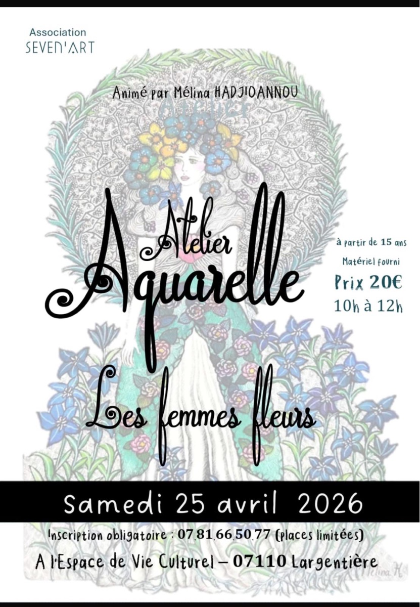 Atelier aquarelle avec Mélina Hadjioannou