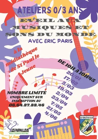 Atelier d’éveil aux musiques et aux sons du monde