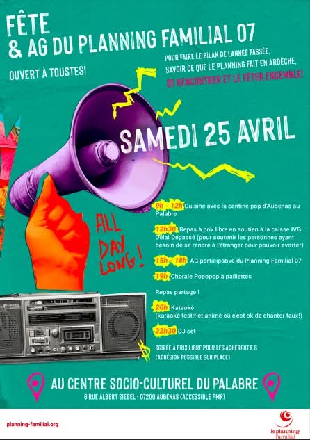 Assemblée Générale du Planning Familial de l'Ardèche