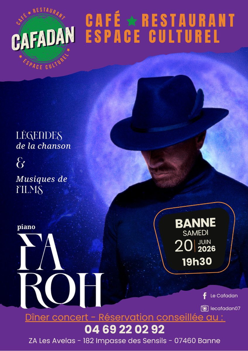 Dîner concert avec FAROH