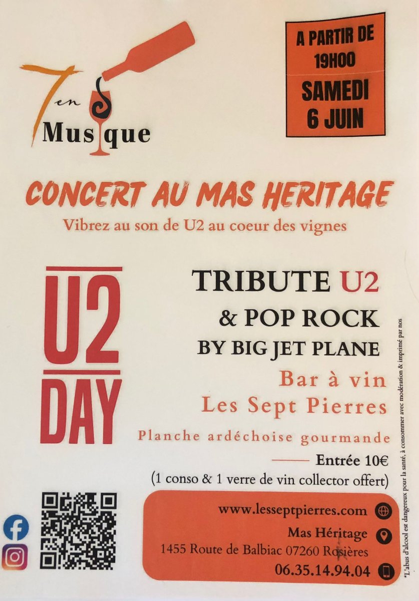 Concert U2 au Mas Héritage