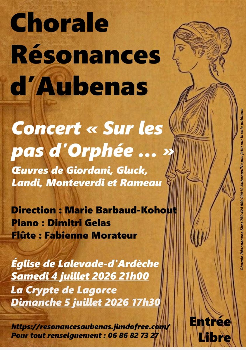 Concert « Sur les pas d'Orphée ... »