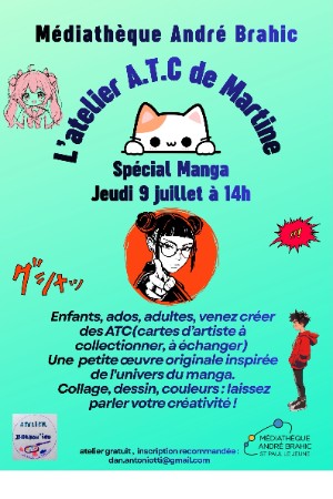l'Atelier de Martine "Spécial Manga"