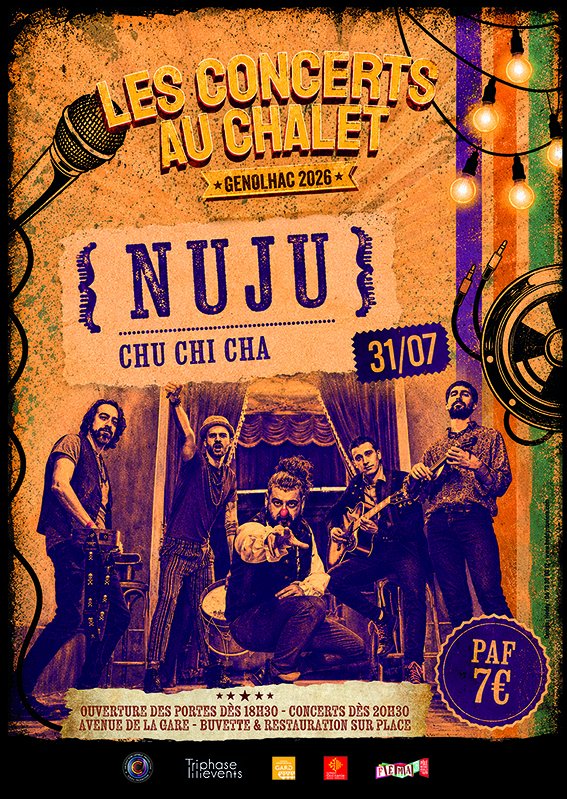 Les Concerts au Chalet  Nuju + Chu Chi Cha