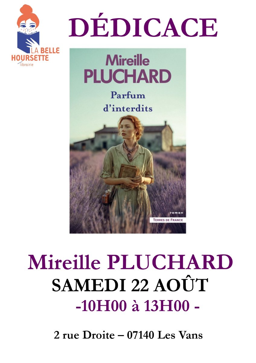 Dédicace par Mireille Pluchard