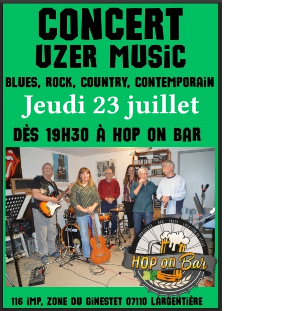 Concert Uzer Music à l'Hop On Bar