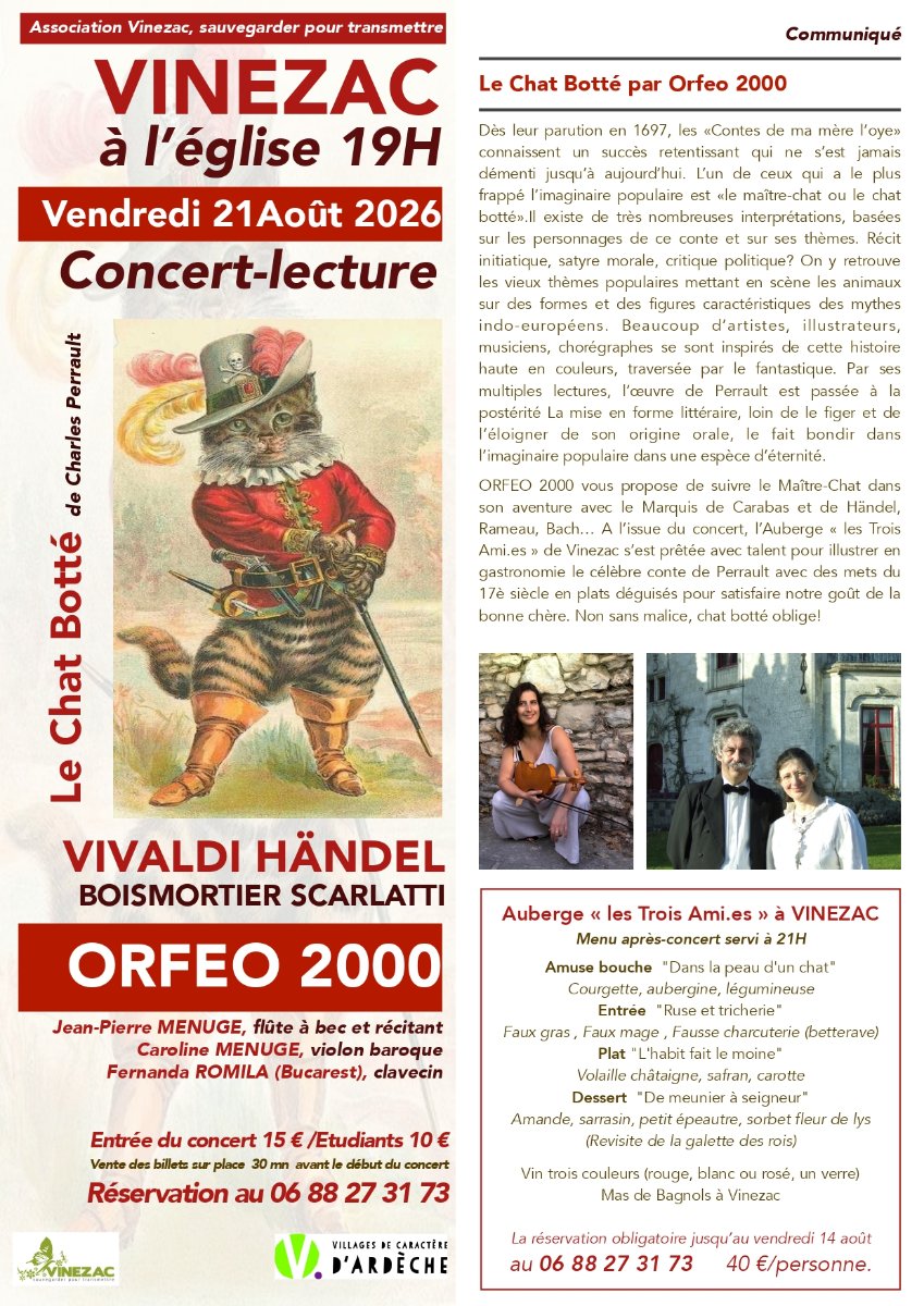 Concert-lecture « Le Chat Botté »