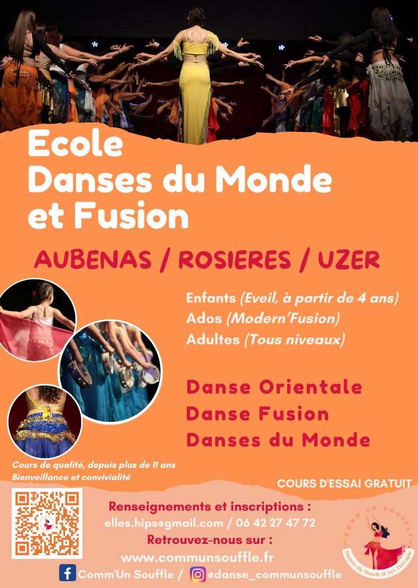 Cours de danses pour enfants, adolescents et adultes