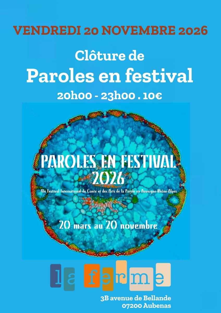 Clôture de Paroles en festival