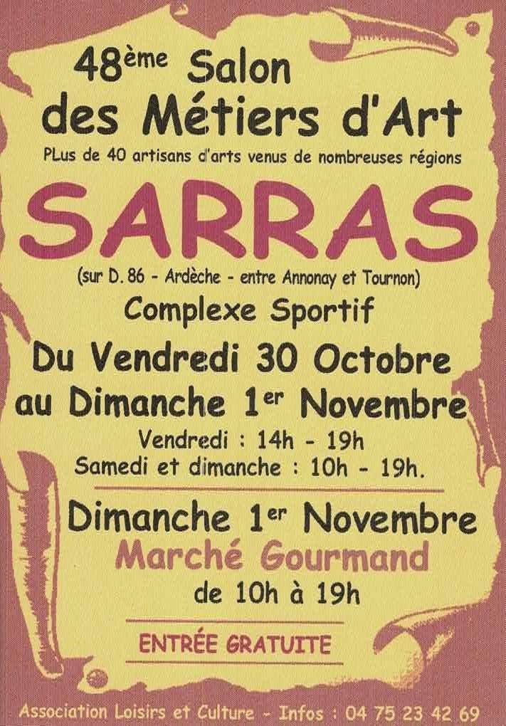 48ème Salon des Métiers d'Art de Sarras
