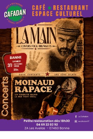 Une soirée, deux concerts! Temple et Moineau Rapace au Cafadan le 31 octobre 2026!