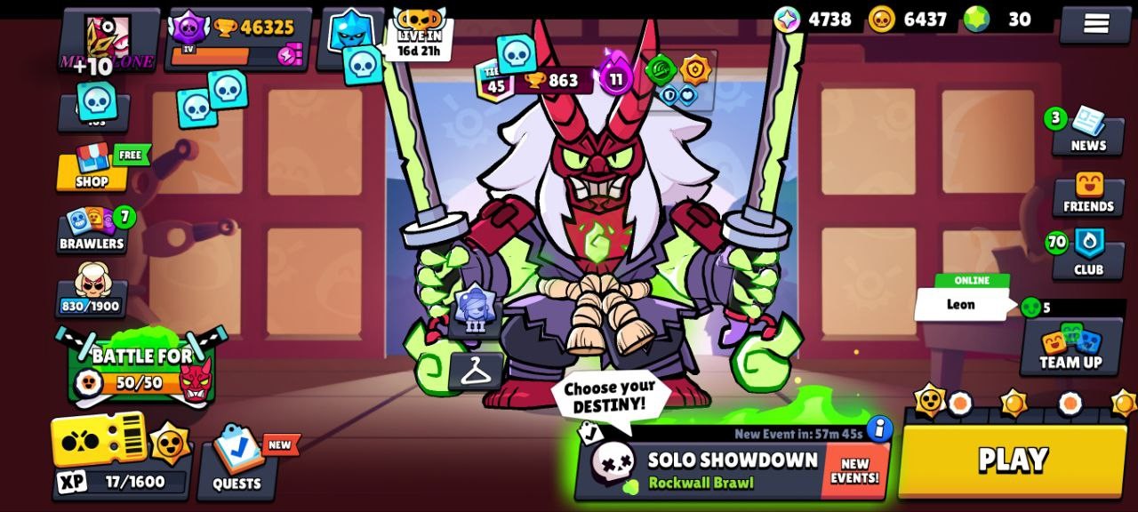 Brawl Stars Account (IOS/ANDROID) – 46000 + Trophy | 82+ Brawler | 132+ Skins | 12 Max Power | IOS and Android | Full Access |