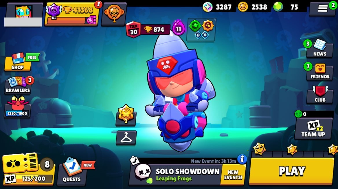 Brawl Stars Account – 81 Brawlers, 41368 Trophies, 94 Skins, 11 Legends, 25 Mythics, 26 Epics, 2538 Gold, 75 Gems, 3287 Blings