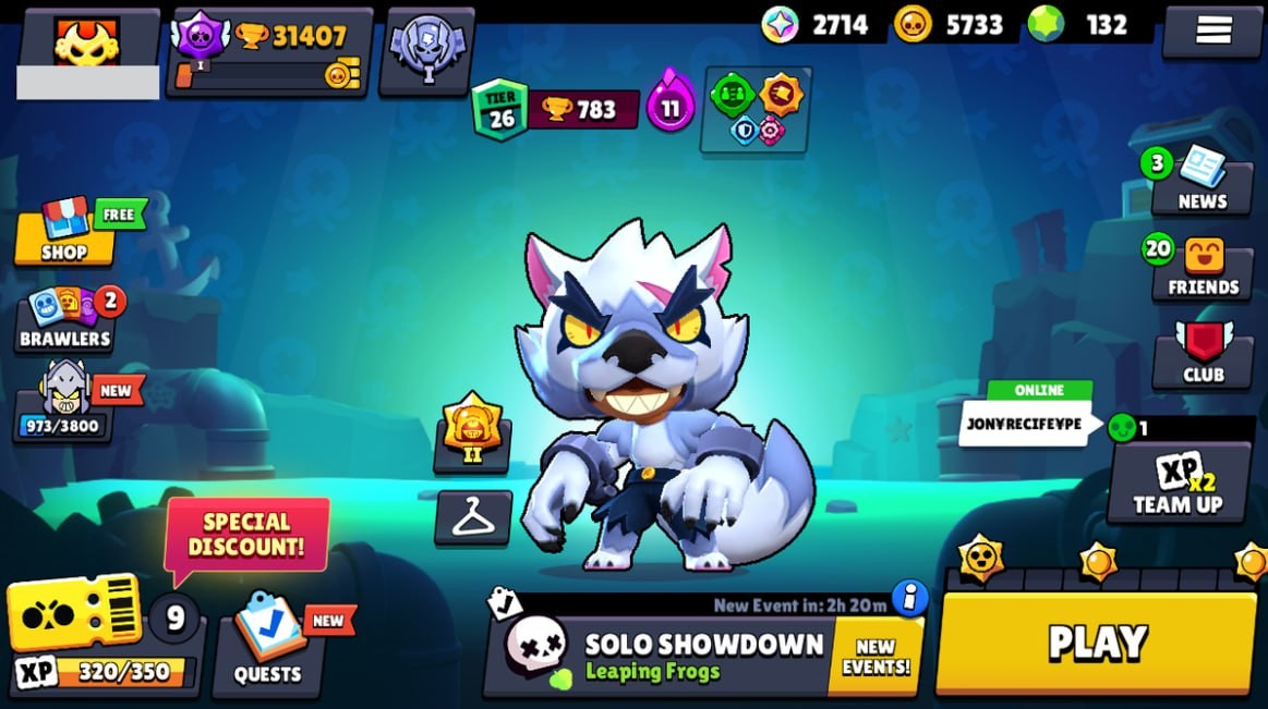 Brawl Stars Account – 80 Brawlers, 31407 Trophies, 69 Skins, 10 Legends, 25 Mythics, 26 Epics, 5733 Gold, 132 Gems, 2714 Blings