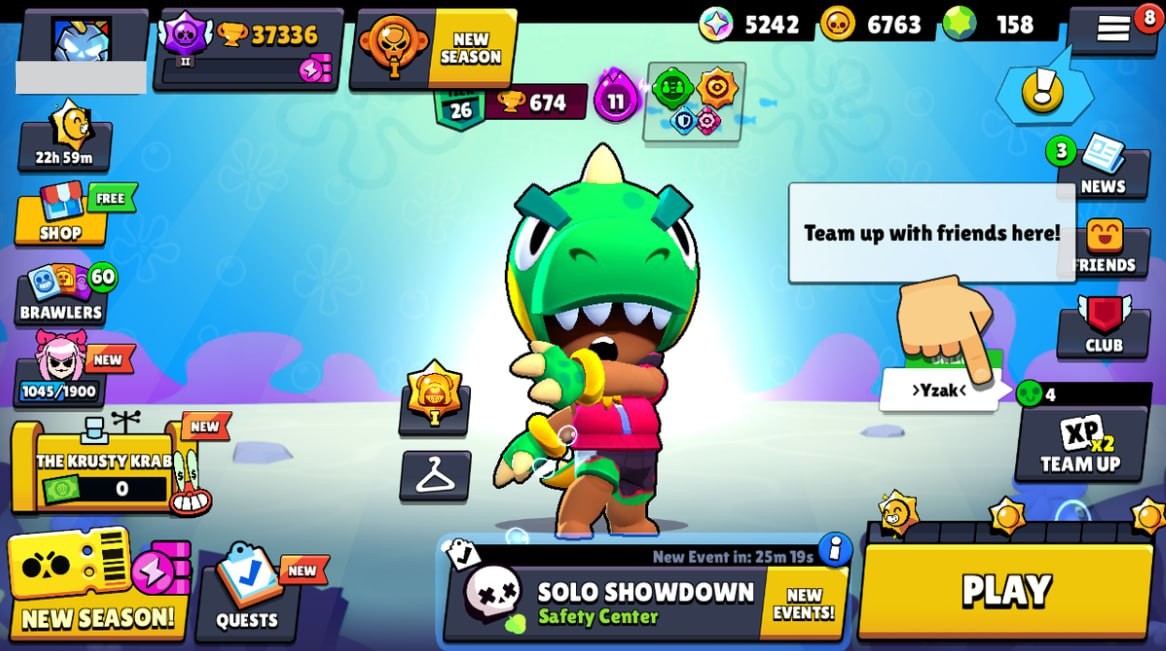 Brawl Stars Account – 77 Brawlers, 37336 Trophies, 68 Skins, 10 Legends, 23 Mythics, 25 Epics, 6763 Gold, 158 Gems, 5242 Blings