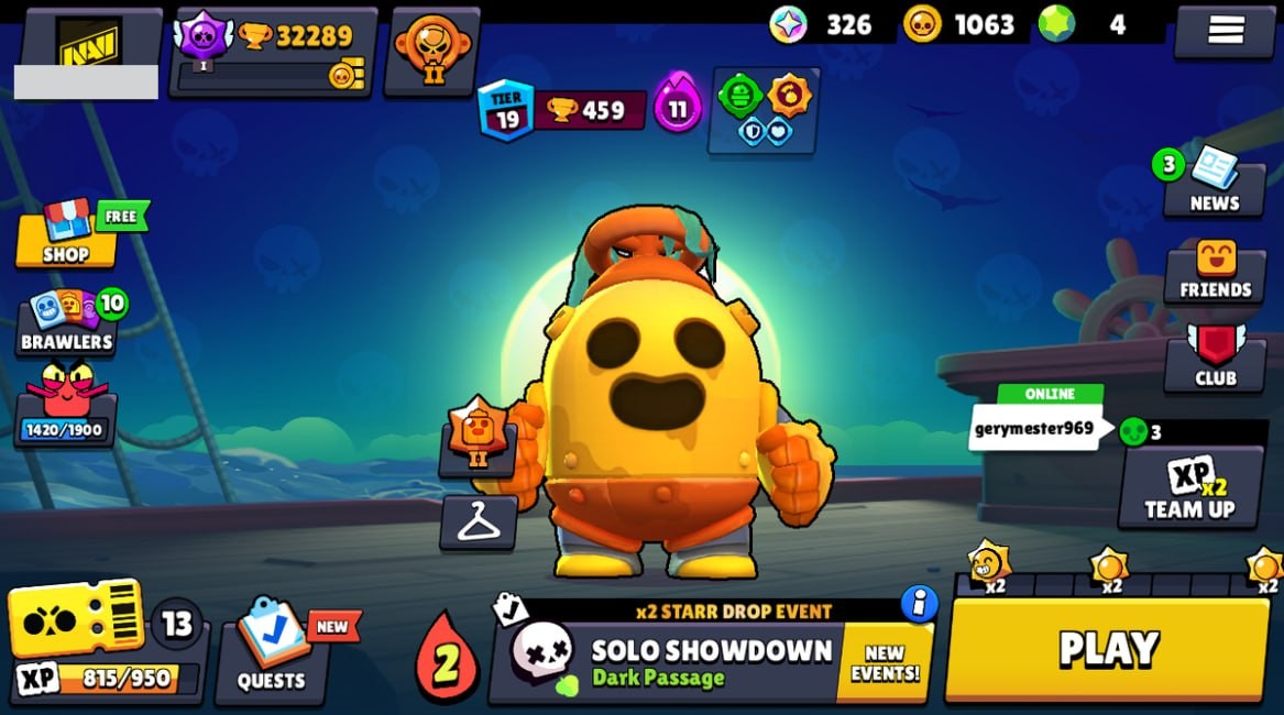 Brawl Stars Account – 80 Brawlers, 32289 Trophies, 122 Skins, 10 Legends, 25 Mythics, 26 Epics, 1063 Gold, 4 Gems, 326 Blings