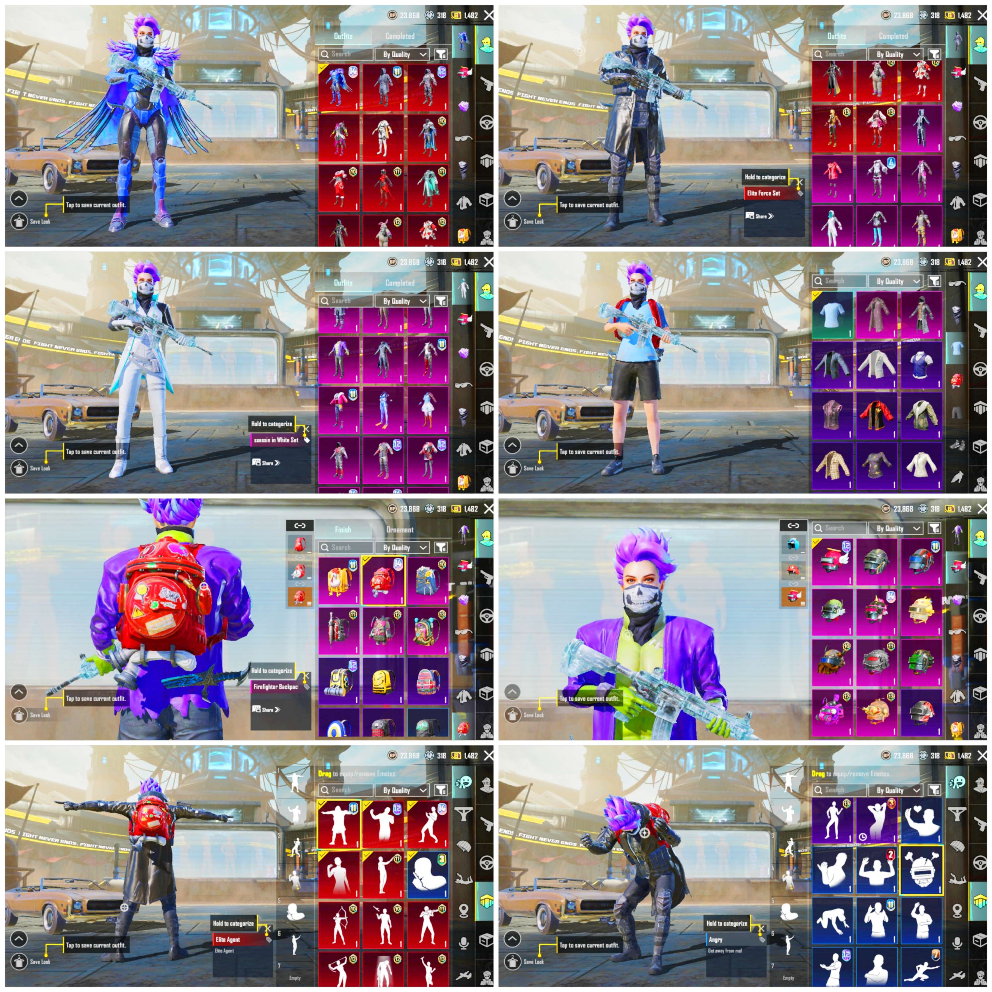 🎯 PUBG Glacier Account 🔥 M416 Glacier Lvl 5 | 6 Gun Labs | Rare Sets + Heavy Mythic ✅ Maxed RPs | 180 UC | Full Access