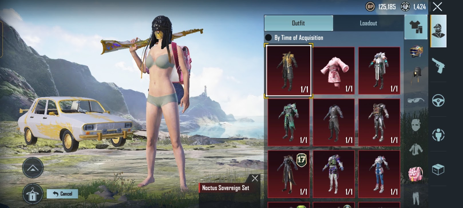 1214N | Korean Pubg Lv 62 – 130 Set Dp28 Enigmatric Killer lv2 Kar98k Moonlit Grace lv3 Rp S19M123MAXS17M456On Noctus Set