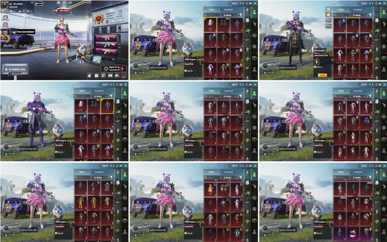 #2140N | Lv 75 – 302 Set M416 The Fool lv6 M416 Silver Guru lv4 + 37 Lab 26x Rp Max X-Suit Anukhra 3-Star + 3 Set Jujutsu MF 103/300