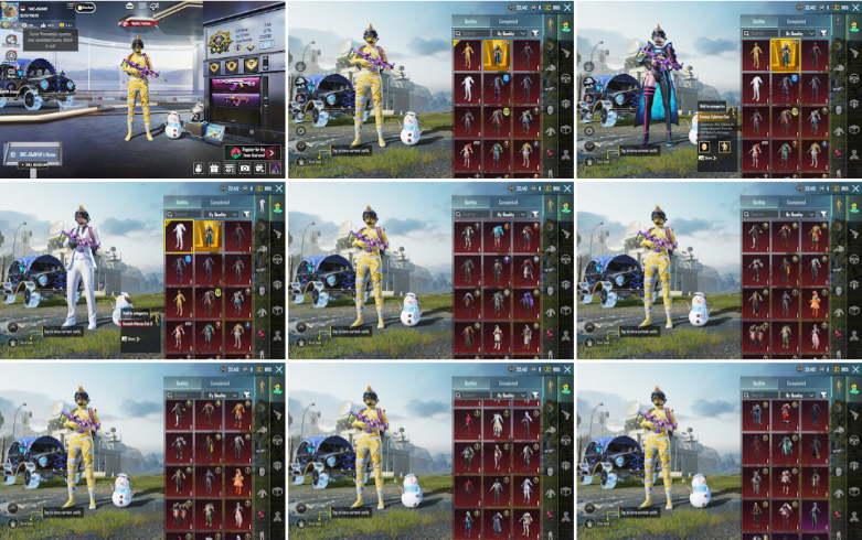 #2141N | Lv 85 – 288 Set ScarL Drop the Bass lv4 Groza Eventide Aria lv4 + 26 Lab Inferno Rider Helmet (Rare) 33x Rp Max Mummy Yellow Set