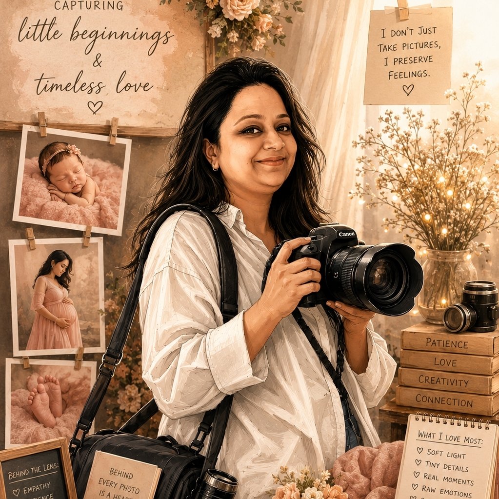 Nidhi Shah Newborn Photoshoot Maternity Photoshoot