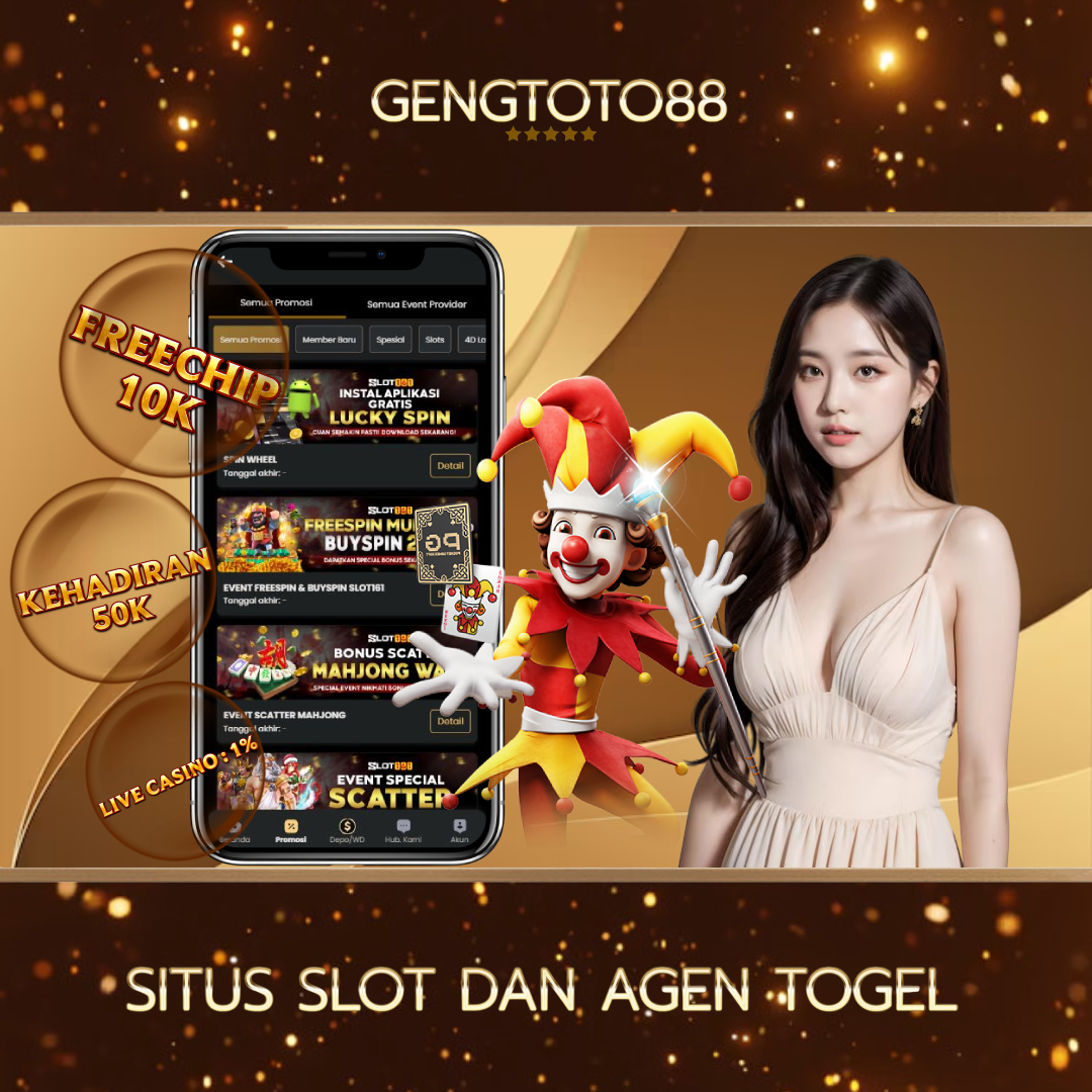 Gengtoto88: Cek RTP Gacor Hari Ini + Tutorial Main Slot Anti Zonk untuk Pemula!
Gengtoto88: Cek RTP Gacor Hari Ini + Tutorial Main Slot Anti Zonk untuk Pemula!