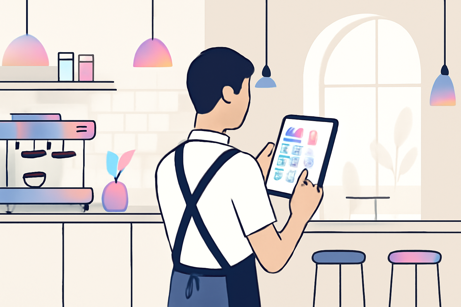 Glad café-ejer i Horsens: Få flere kunder med Instagram til din café i Horsens.