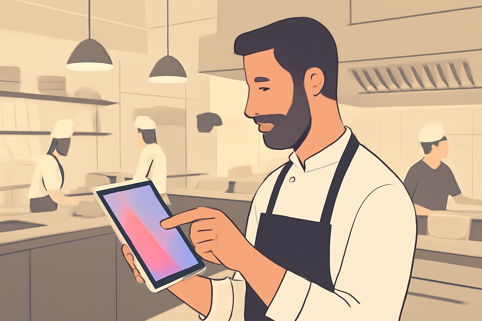Glad restauratør i Horsens: Nemme Facebook opslag restaurant horsens giver succes.