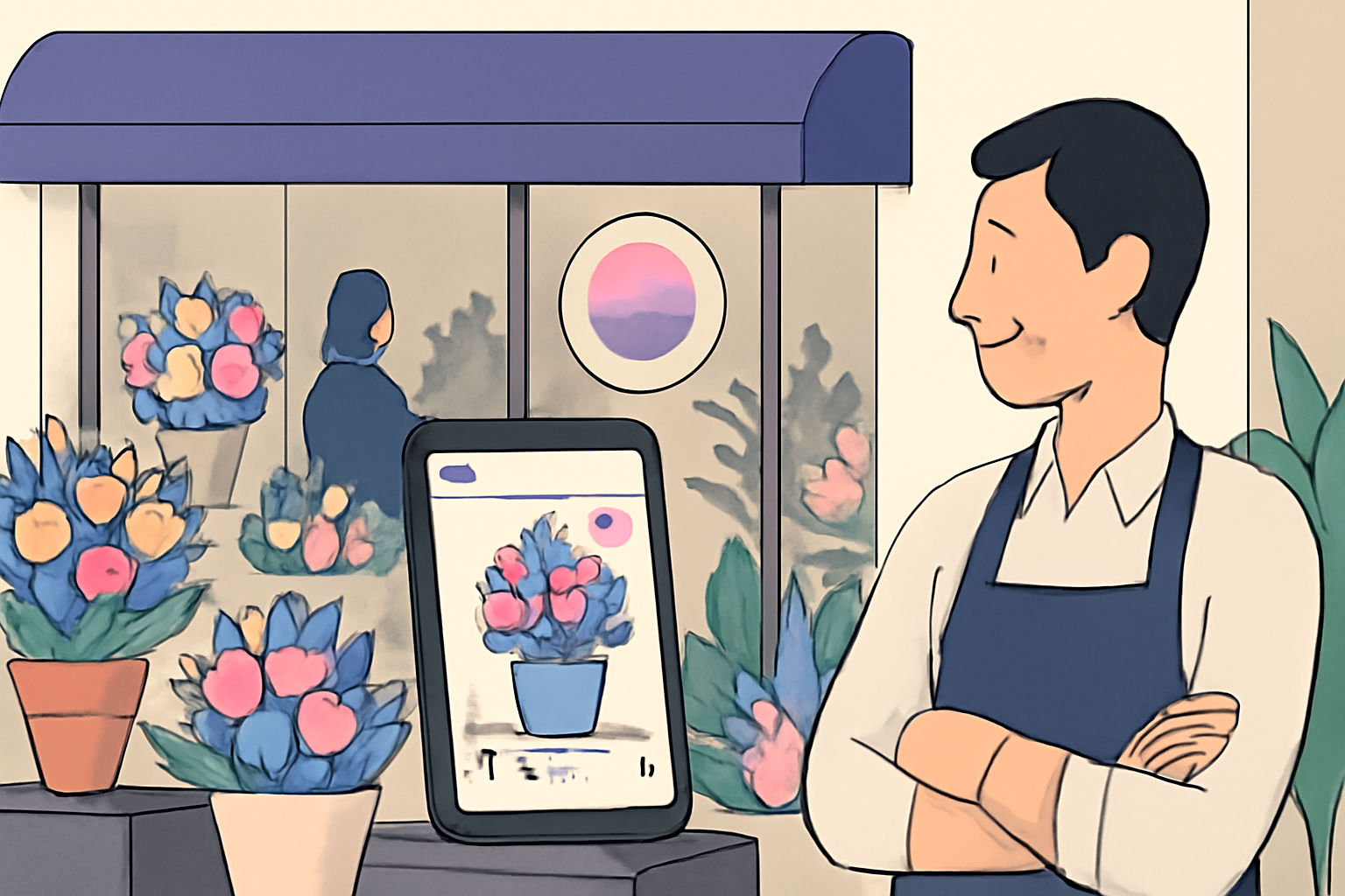 Blomsterhandler i København får flere kunder med Instagram; H3LLO hjælper.