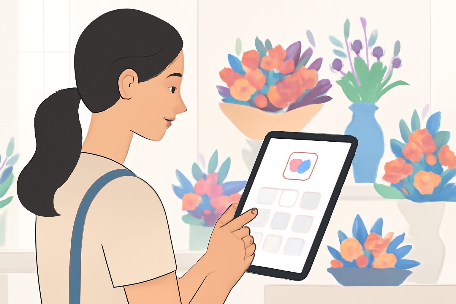 Blomsterhandler Esbjerg smiler: Få flere kunder Instagram blomstrer med H3LLO.