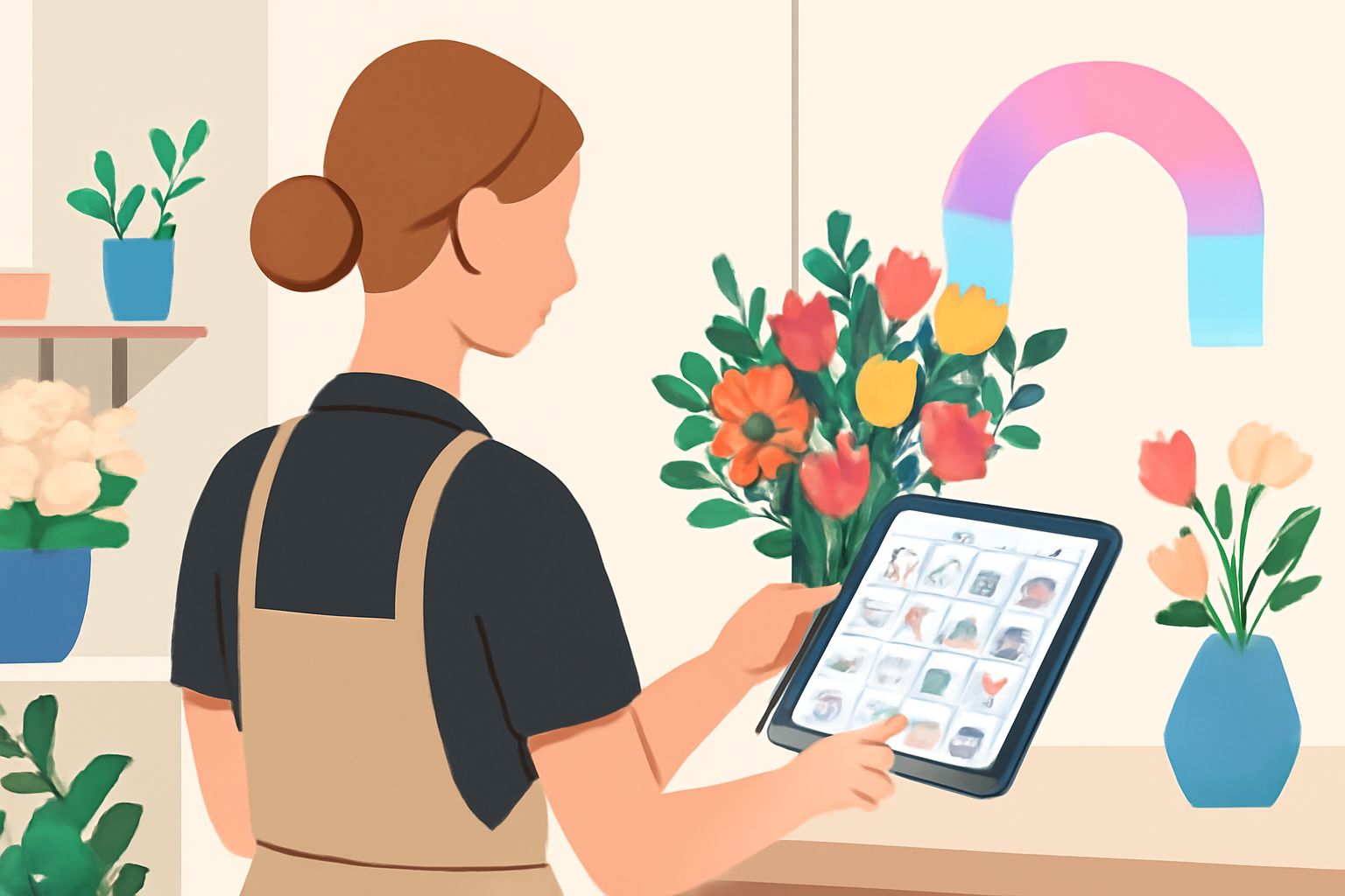 Blomsterhandler i Randers får flere kunder med Instagram; H3LLO's metode virker!