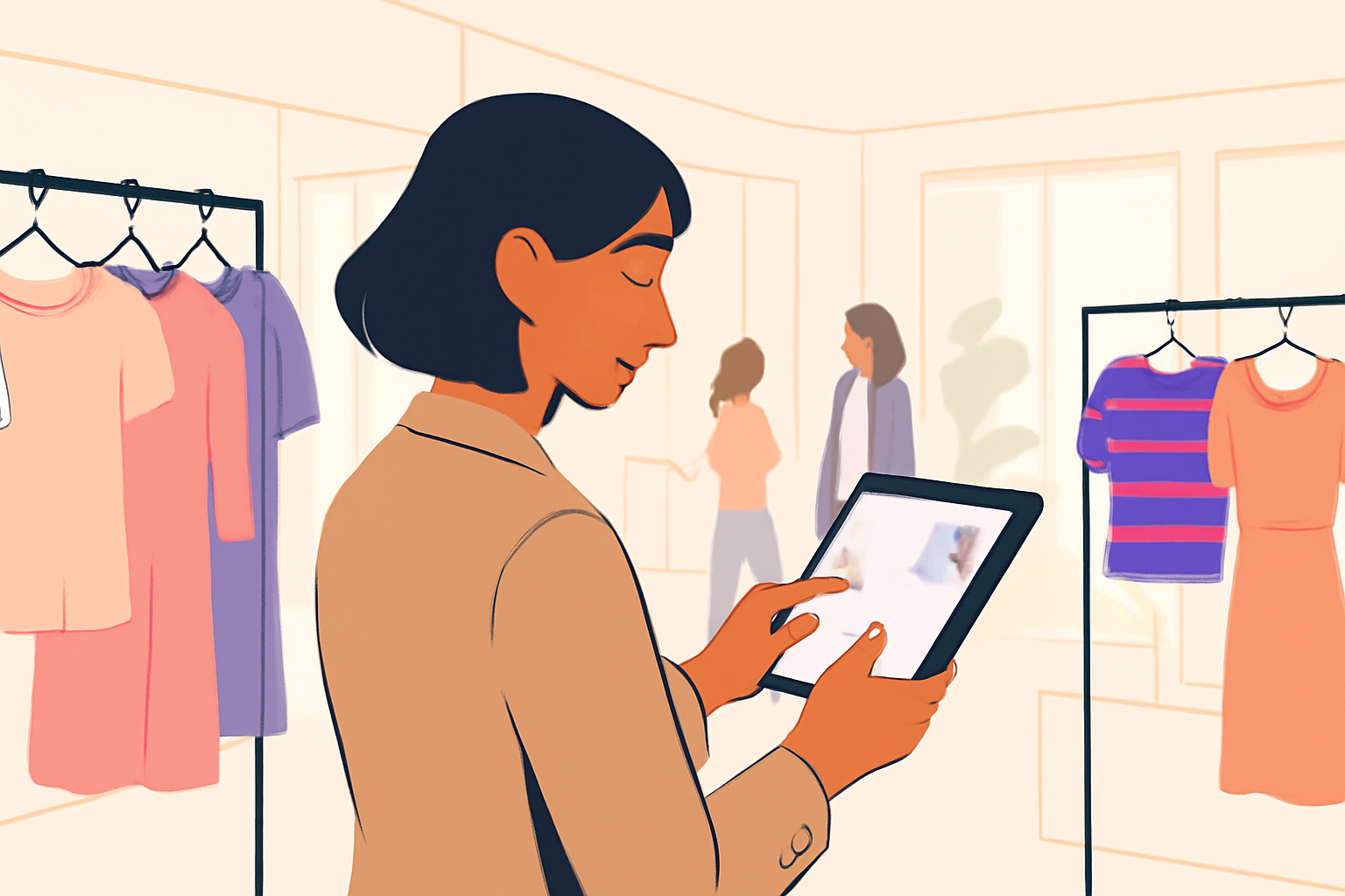 Glad butiksejer i Aarhus: Få flere kunder til din tøjbutik med Instagram.